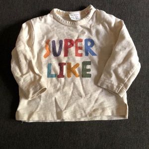 Zara long sleeve baby boys shirt